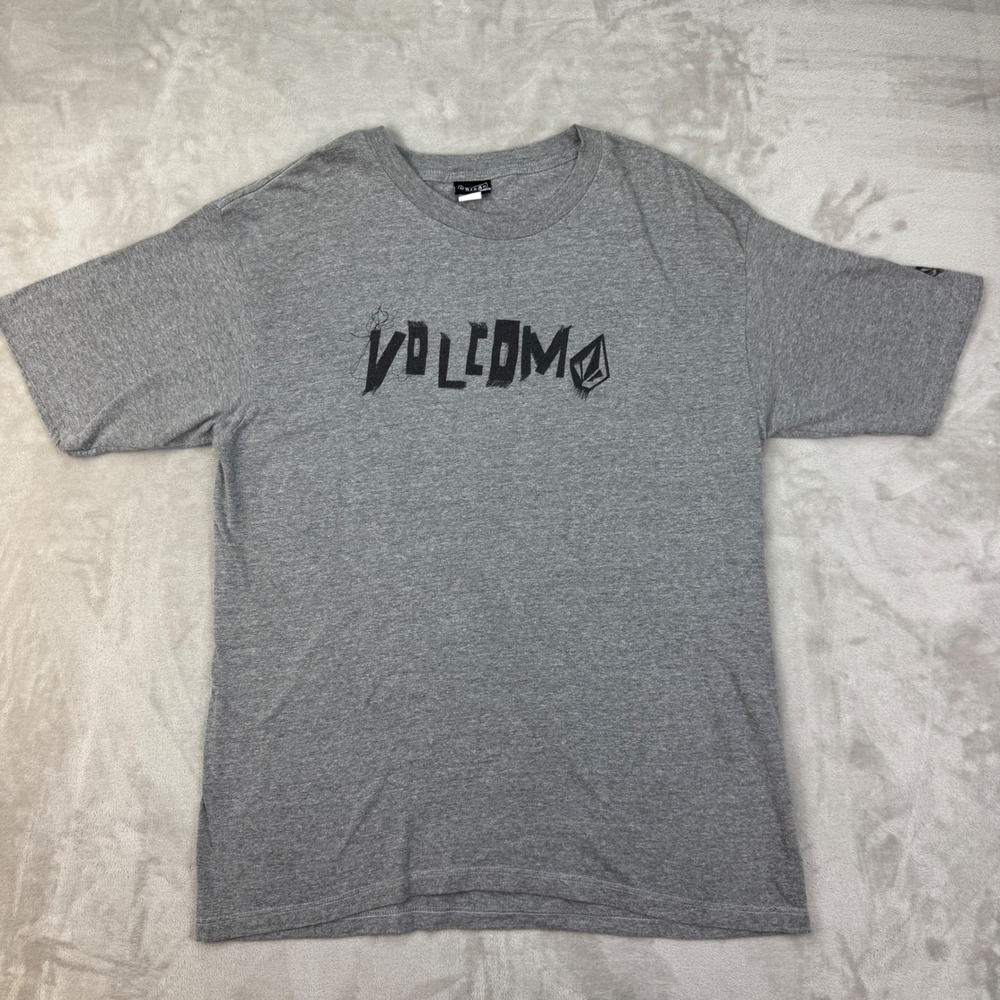 Vintage Volcom Shirt Mens XL Gray 90S Y2K Skate Skateboarding Grunge Emo